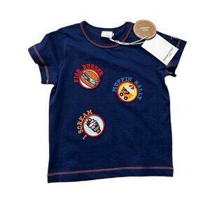 Polarn O. Pyret Yum Derby Eco Patch Embroidered Tee Size 12-18 Months New